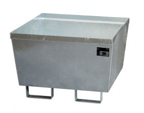 Staal verzinkte lekbak (241ltr) - opvangbak - 80x80x54,5cm