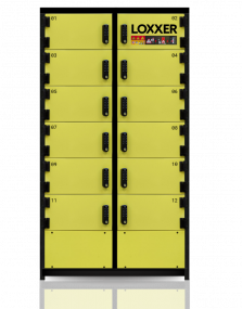 LOXXER Lithium-ION Brandwerende lockerkast STANDARD (12 lockers)