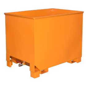 stalen afvalcontainers, olie-en waterdicht - 0,3 m3 en 0,8 m3