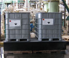 Lekbak voor IBC vaten of IBC containers