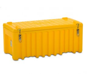 Transport-en opslagkist 250 ltr. geel