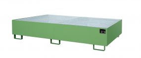 Stelling rek opvangbak (674 ltr.) met rooster - 265x130x30cm