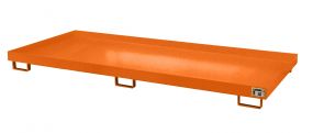 Stelling rek opvangbak (240 ltr.) gelakt - 325x130x19cm