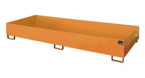 Stelling rek opvangbak (540 ltr.) gelakt - 325x130x26,5cm