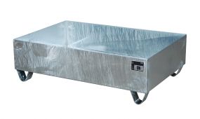 Stalen verzinkte lekbak (243ltr) - opvangbak - 120x80x36cm