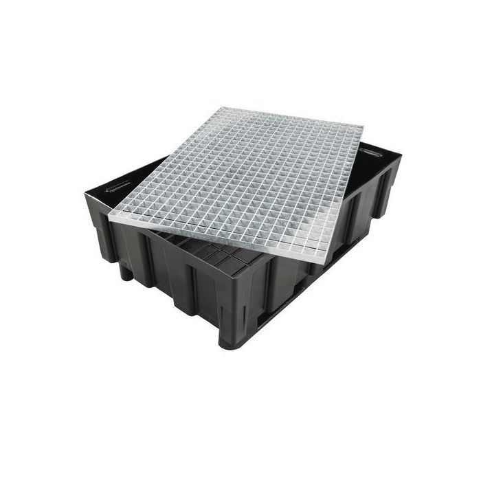 Verzinkt rooster voor zwarte CEMO lekbak 225 ltr OCS-8424