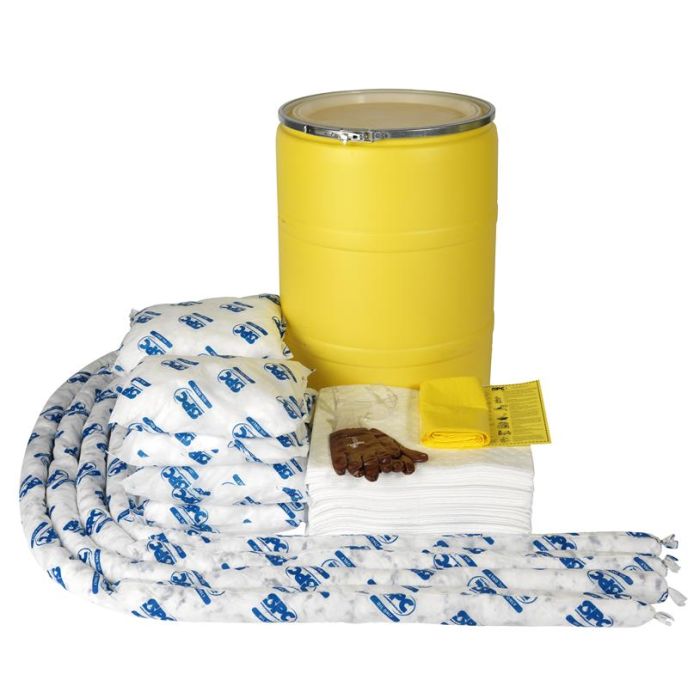 Olie spill kit 150 ltr in waterdichte UN drum Olie spill kit 150 ltr in waterdichte UN drum