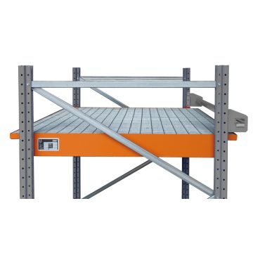 Stelling hang opvangbak (389 ltr.) gelakt - 355x125x11,5cm