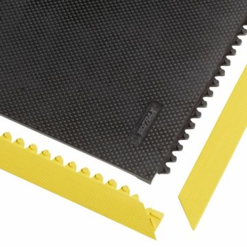 Veiligheidsranden voor modulaire matten, geel en zwart