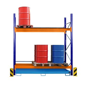 Palletstelling voor max. 12x 200 liter vaten (hoogte 300cm)