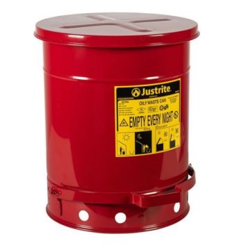 Kan voor olieachtig afval (voetbediend) - 34ltr.