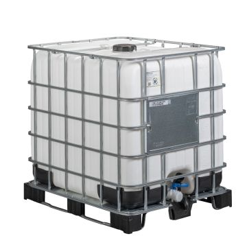 IBC container - 1000 ltr - witte blaas - Vulopening Ø150mm - combi pallet