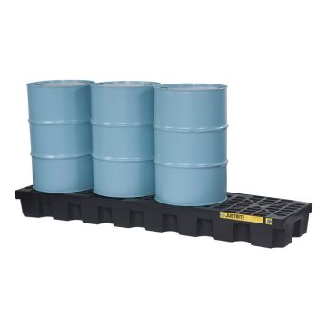 4-Drum kunststof lekbak (284ltr) - opvangbak - 246x64x30cm