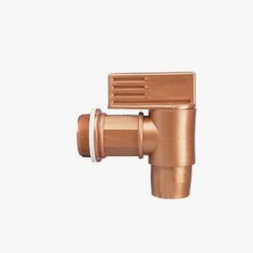 Chemische bestendige vatkraan in polyethyleen met 3/4" schroefdraad