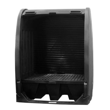 2-Drum Spill Containment Shed - Black Diamond