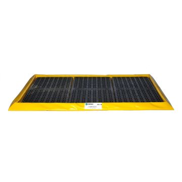 6-drum spill pallet - w/grates - 120x180x8cm
