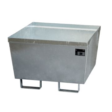 Staal verzinkte lekbak (241ltr) - opvangbak - 80x80x54,5cm