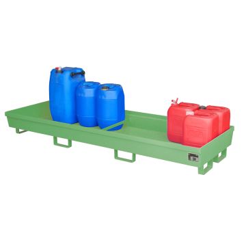 Staal gelakte lekbak (318ltr) - opvangbak - 240x80x28,5cm