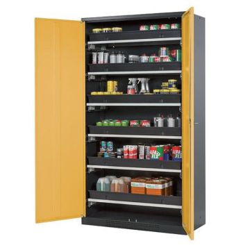 Chemicaliënkast, model CS.195.105 met draaideur 105 x 52 x 195cm