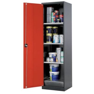 Chemicaliënkast, model CS.195.054 met draaideur 54,5 x 52 x 195cm