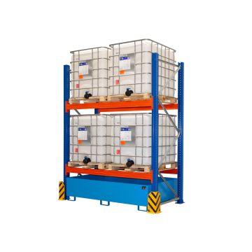 Palletstelling voor max. 4x 1.000 liter IBC (hoogte 300 cm.)