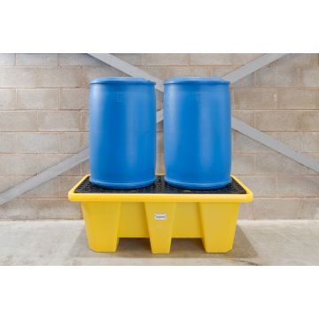 Kunststof opvangbak (250ltr) - met rooster - 145x80x50cm