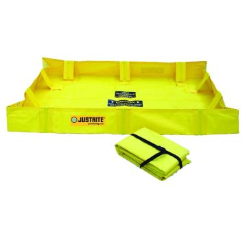Justrite opvouwbare lekbak (299ltr) - 120x120x20cm QuickBerm® Lite