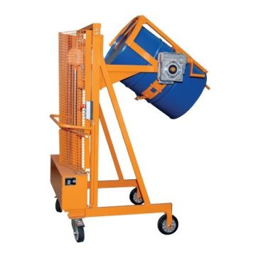 Vatenlifter & vatenkantelaar stalen/kunststof vat - elektrisch