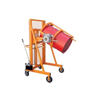 Vatenlifter & vatenkantelaar stalen/kunststof vat - handbediend