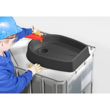 Kunststof IBC trechter 30ltr voor IBC containers 