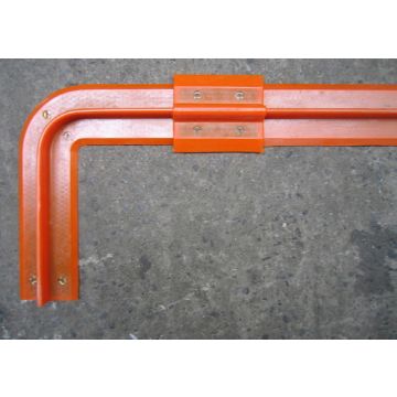 Vloeistofbarriere / T-barrier - 39/39x11x5cm - hoekstuk (stijf)