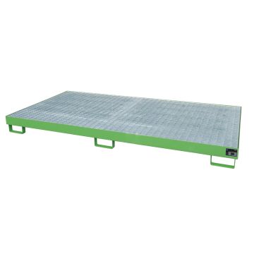 Stelling rek opvangbak (352 ltr.) met rooster - 265x130x21cm