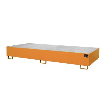 Stelling rek opvangbak (540 ltr.) met rooster - 325x130x26,5cm