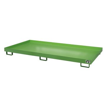 Stelling rek opvangbak (352 ltr.) gelakt - 265x130x21cm