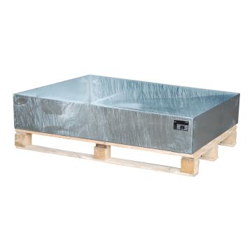 Stalen verzinkte lekbak (243ltr) - opvangbak - 120x80x26cm