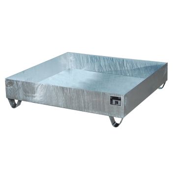 Stalen verzinkte lekbak (259ltr) - opvangbak - 120x120x28,5cm