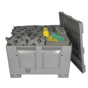 Alle vloeistoffen spill kit 300 ltr reliable in kunststof box