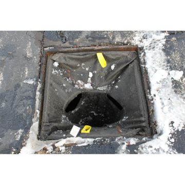 Opvang inzetbak regenafvoerput - verstelbaar frame