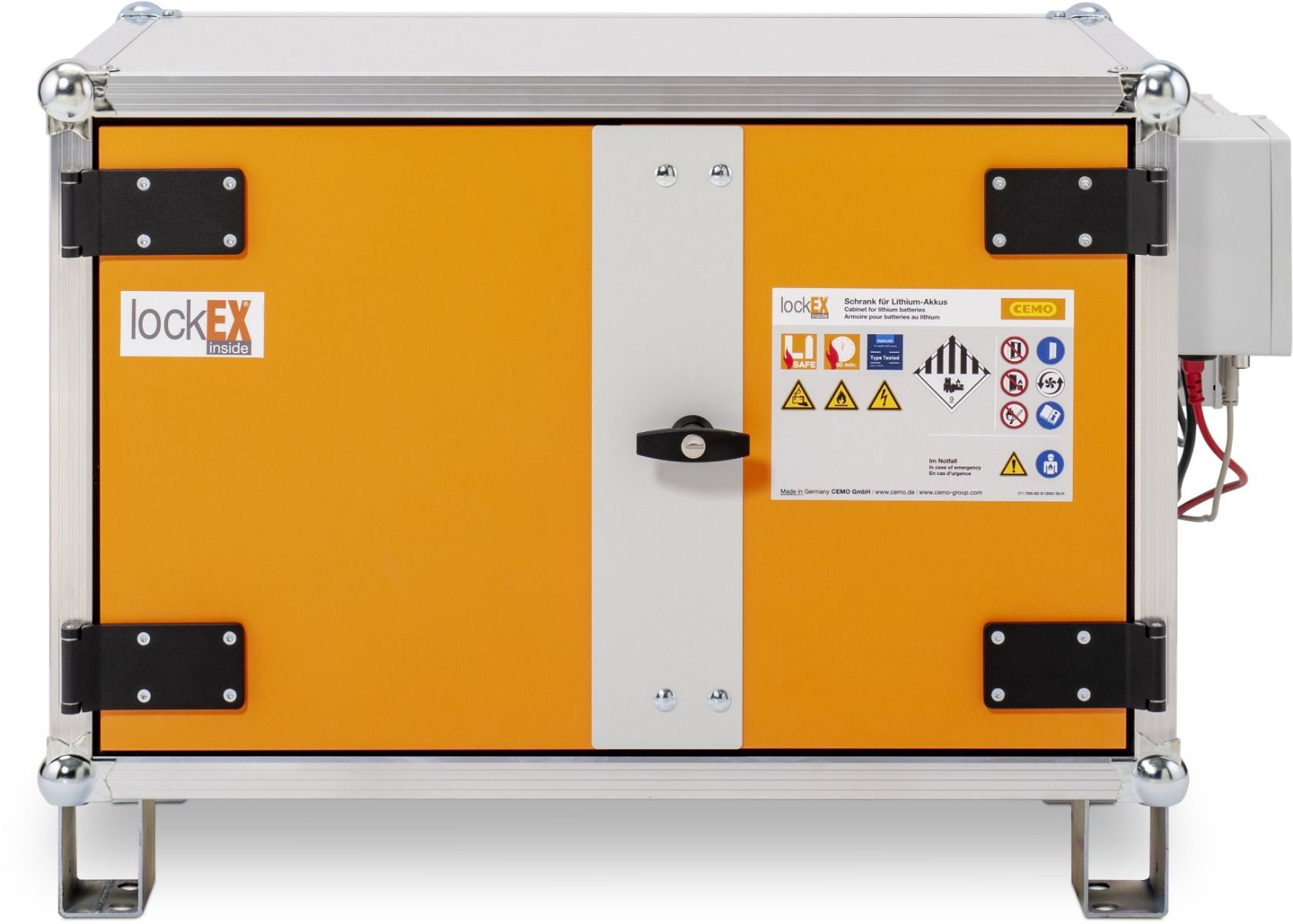 CEMO accukast PREMIUM PLUS 8/5 met laadfunctie en communicatie-unit