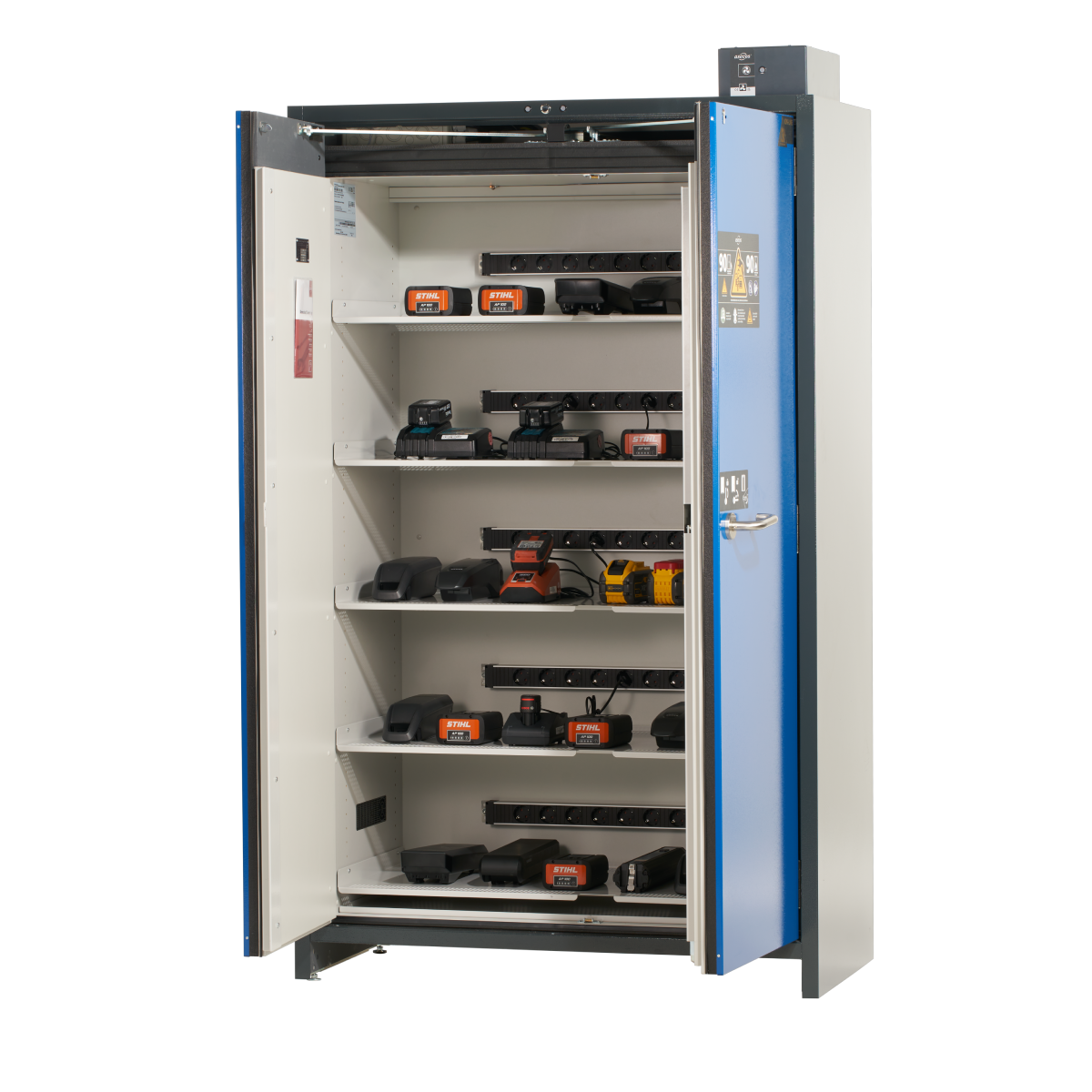 ASECOS Lithium-ION Veiligheidskast 90 min. - PRO-CHARGE - 5 niveaus